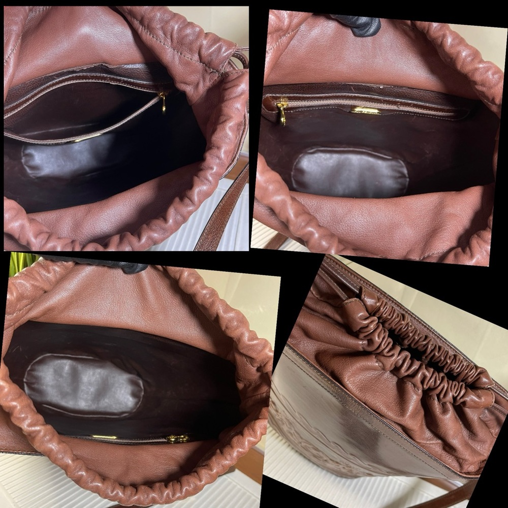 Fendi Ultra Rare Vintage all Leather Bucket Bag, One of a Kind! 40+yrs Old - Picture 12 of 17
